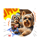 Yorkshire Terrier riding a motorcycle（個別スタンプ：8）