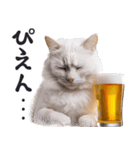 酒ビール！2リアルな猫ミーム（日常）（個別スタンプ：16）