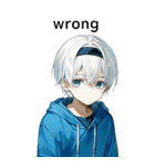 全て同じセリフ【wrong】（個別スタンプ：5）