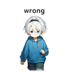 全て同じセリフ【wrong】（個別スタンプ：7）