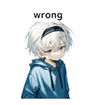 全て同じセリフ【wrong】（個別スタンプ：12）