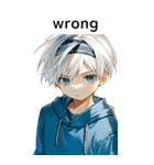 全て同じセリフ【wrong】（個別スタンプ：14）