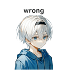 全て同じセリフ【wrong】（個別スタンプ：17）