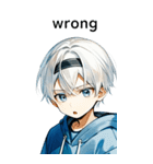 全て同じセリフ【wrong】（個別スタンプ：29）