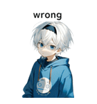 全て同じセリフ【wrong】（個別スタンプ：30）