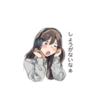 ゆる可愛い女の子(日常使い）（個別スタンプ：2）