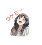 ゆる可愛い女の子(日常使い）（個別スタンプ：4）