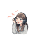 ゆる可愛い女の子(日常使い）（個別スタンプ：5）