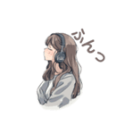 ゆる可愛い女の子(日常使い）（個別スタンプ：6）