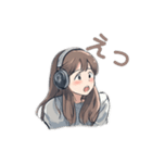 ゆる可愛い女の子(日常使い）（個別スタンプ：11）