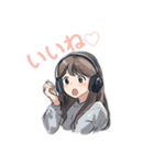 ゆる可愛い女の子(日常使い）（個別スタンプ：16）
