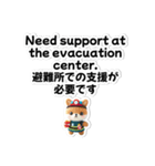 【災害・体調不良時】日英翻訳スタンプ（個別スタンプ：7）