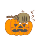 秋のキジトラ♪秋の味覚とハロウィン（個別スタンプ：24）