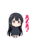 パーカー女子りりちゃん（個別スタンプ：5）