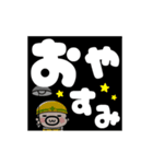 【動く】でか文字現場のおやじ君（個別スタンプ：10）