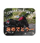 バイクでごあいさつ（個別スタンプ：1）