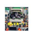 “暑さに負けず運転中！（個別スタンプ：2）