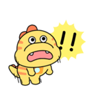 表情が豊かなな恐竜 (チャッピーくん)（個別スタンプ：7）