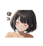 ボブヘアの女の子♡感情編（個別スタンプ：8）