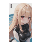 レジャースポーツ女の子8（個別スタンプ：15）