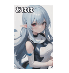 レジャースポーツ女の子7（個別スタンプ：12）
