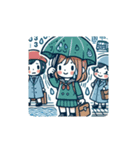 雨たいへん（個別スタンプ：3）