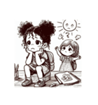 夏休み終わった（個別スタンプ：4）
