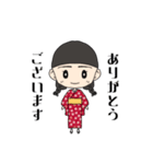 着物の女の子 @1009（個別スタンプ：2）
