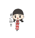 着物の女の子 @1009（個別スタンプ：6）