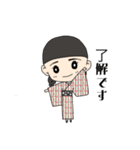 着物の女の子 @1009（個別スタンプ：7）