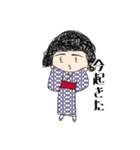 着物の女の子 @1009（個別スタンプ：8）