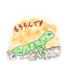 丁寧に生きたいトカゲたち（個別スタンプ：28）