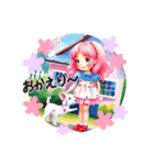 可愛い女の子♡誰にでも使える日常スタンプ（個別スタンプ：19）