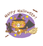 秋の茶トラ猫♪秋の味覚とハロウィン（個別スタンプ：13）