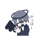 黒い天使スタンプ（個別スタンプ：3）