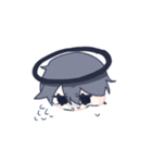 黒い天使スタンプ（個別スタンプ：7）