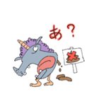 迷惑な馬A horse that acts as a nuisance.（個別スタンプ：3）