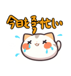 友達みたいなまあるい猫（個別スタンプ：5）