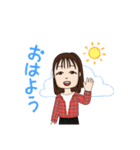 似顔絵スタンプmiku（個別スタンプ：5）