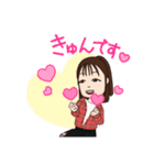 似顔絵スタンプmiku（個別スタンプ：6）