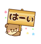 コツメカワウソ♡毎日つかえるシンプル（個別スタンプ：21）