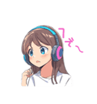 カラフルなヘッドホンした女の子(煽り多め)（個別スタンプ：5）