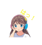 カラフルなヘッドホンした女の子(煽り多め)（個別スタンプ：6）