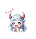 ちょっとわがままな悪魔ちゃん（拗ねる）（個別スタンプ：3）
