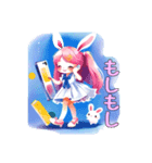 ピンクの髪の小さい女の子 日常挨拶（個別スタンプ：2）