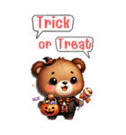 ハロウィン：バターベア（個別スタンプ：1）