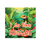 毎日使えるREGGAEの蛇_日本語（個別スタンプ：37）