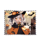 ハロウィーン女の子（個別スタンプ：1）