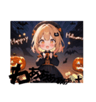 ハロウィーン女の子（個別スタンプ：16）