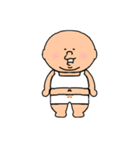 ぽっちゃりたんお着替えセット（個別スタンプ：1）